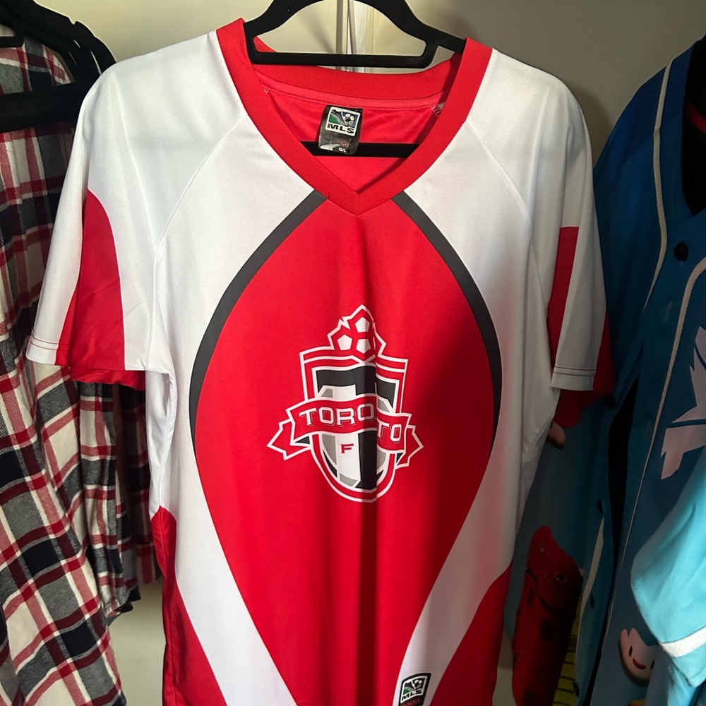 Red and White Toronto FC Practice Jersey